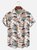 Big Size Moisture-wicking Beach Retro Car Chest Pocket Hawaiian Shirt