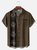 Big Size Moisture-wicking Poker Symbols Chest Pocket Bowling Shirt