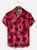 Big Size Moisture-wicking Palm Tree Chest Pocket Hawaiian Shirt