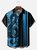 Big Size Moisture-wicking Music Note Chest Pocket Bowling Shirt