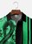 Big Size Moisture-wicking Music Note Chest Pocket Bowling Shirt