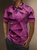 Moisture Wicking Gradient Color 3D Abstract Geometric Short Sleeve Golf Polo