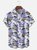 Moisture-wicking Beach Retro Car Chest Pocket Hawaiian Shirt