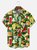 Big Size Moisture-wicking Geomatric Cocktail Chest Pocket Hawaiian Shirt