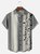 Big Size Moisture-wicking Music Note Chest Pocket Bowling Shirt