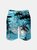 Men's Swim Trunks Hawaiian Tropical Palm Tree Beach Shorts with Pockets