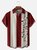 Big Size Moisture-wicking Music Note Chest Pocket Bowling Shirt