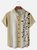 Big Size Moisture-wicking Music Note Chest Pocket Bowling Shirt