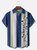 Big Size Moisture-wicking Music Note Chest Pocket Bowling Shirt