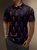 Moisture Wicking 3D Abstract Gradient Color Polka Dot Short Sleeve Golf Polo