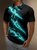 Moisture Wicking 3D Abstract Gradient Color Geometric Short Sleeve Golf Polo