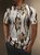 Moisture Wicking Abstract Wood Grain Texture Short Sleeve Golf Polo