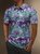 Moisture Wicking Abstract Gradient Short Sleeve Golf Polo