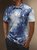 Moisture Wicking Gradient Abstract Leaves Short Sleeve Golf Polo