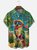 Moisture Wicking 5 O'Clock Parrot Chest Pocket Hawaiian Shirt