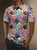 Moisture Wicking Gradient Color Abstract Leopard Short Sleeve Golf Polo