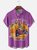 Hardaddy x Marcio Lima Moisture Wicking Gradient Color Anime Chest Pocket Hawaiian Shirt