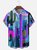 Moisture-wicking Cactus Chest Pocket Hawaiian Shirt