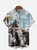 Moisture Wicking Seaside Bigfoot Chest Pocket Hawaiian Shirt
