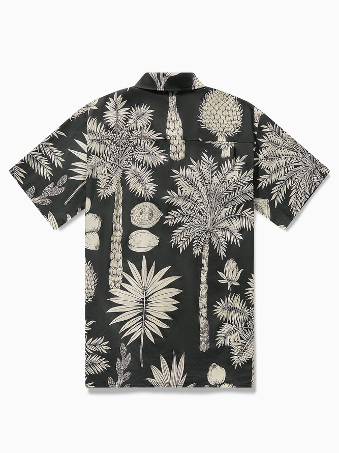 Hardaddy® Cotton Palm Tree Aloha Shirt