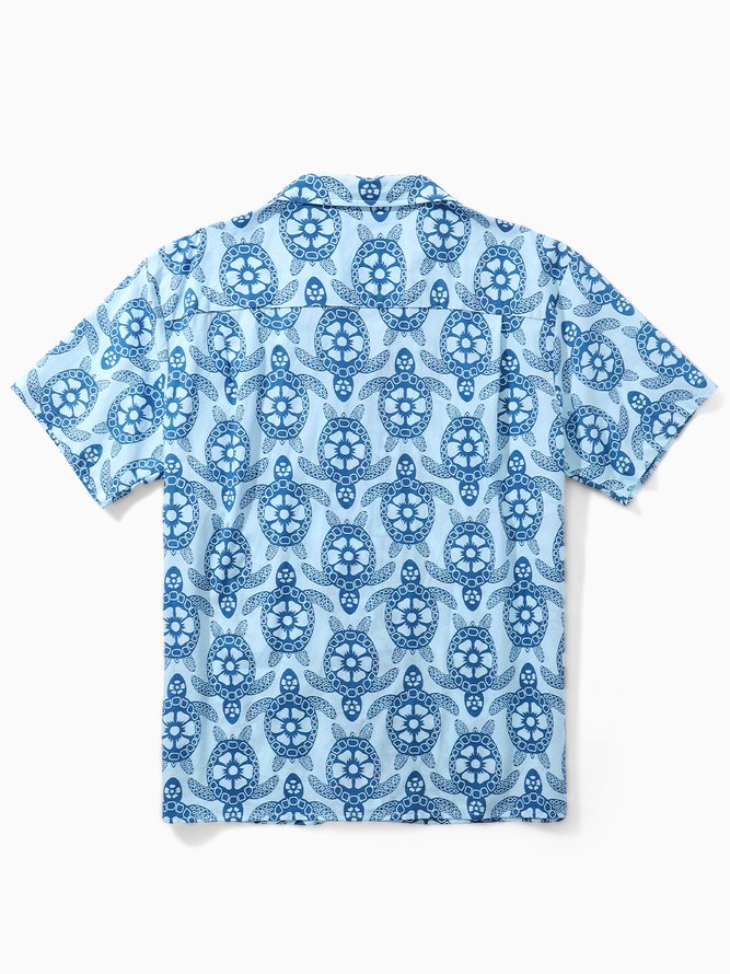 Hardaddy® Cotton Sea Turtle Aloha Shirt