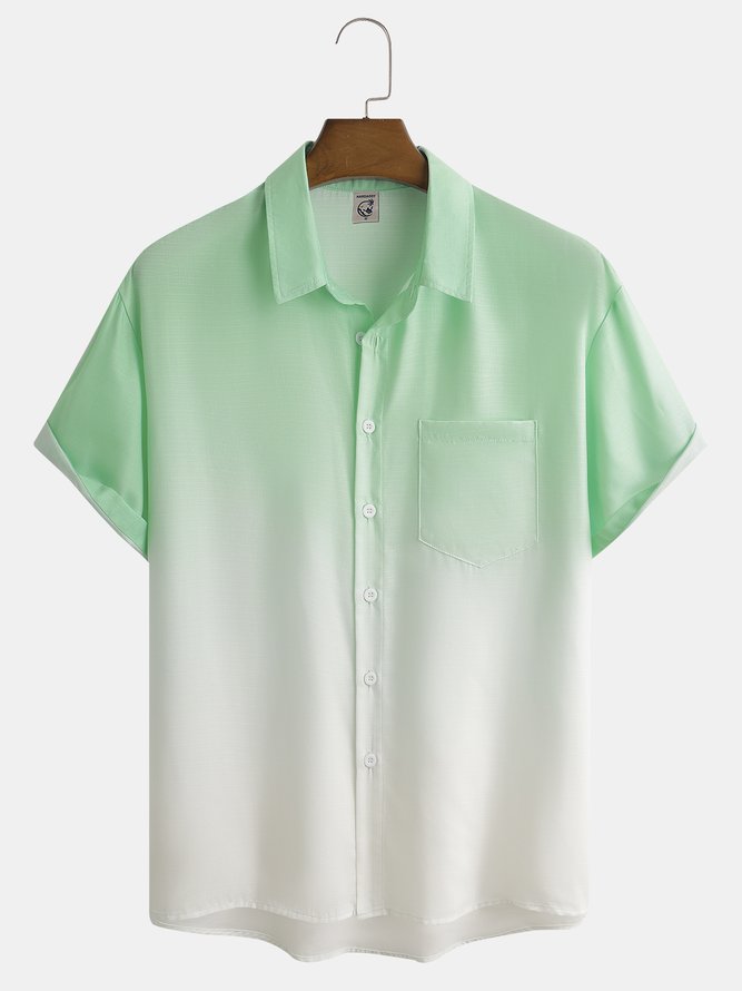 Hardaddy Gradient Color Short Sleeve Resort Shirt