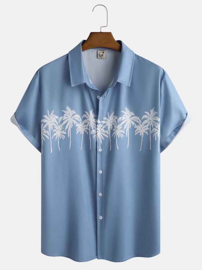 Coconut Tree Short Sleeve Resort Shirt