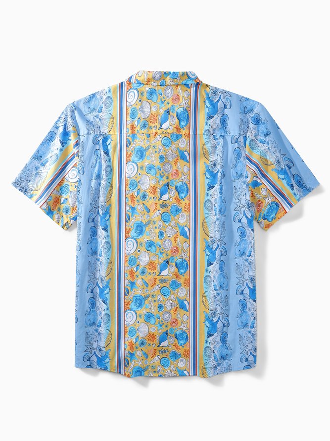 Hardaddy® Cotton Marine Life Bowling Shirt