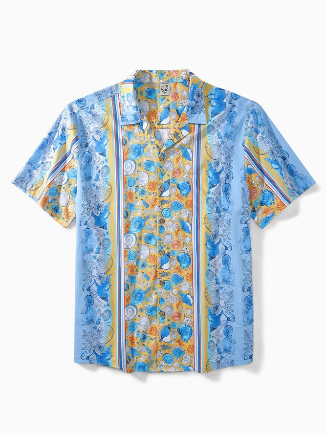 Hardaddy® Cotton Marine Life Bowling Shirt