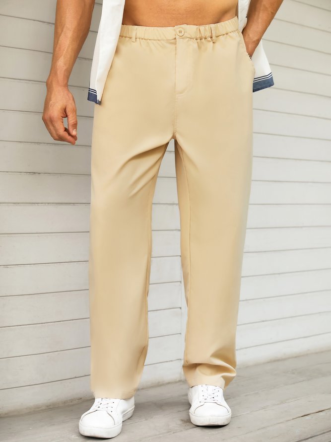 Plain Straight pants