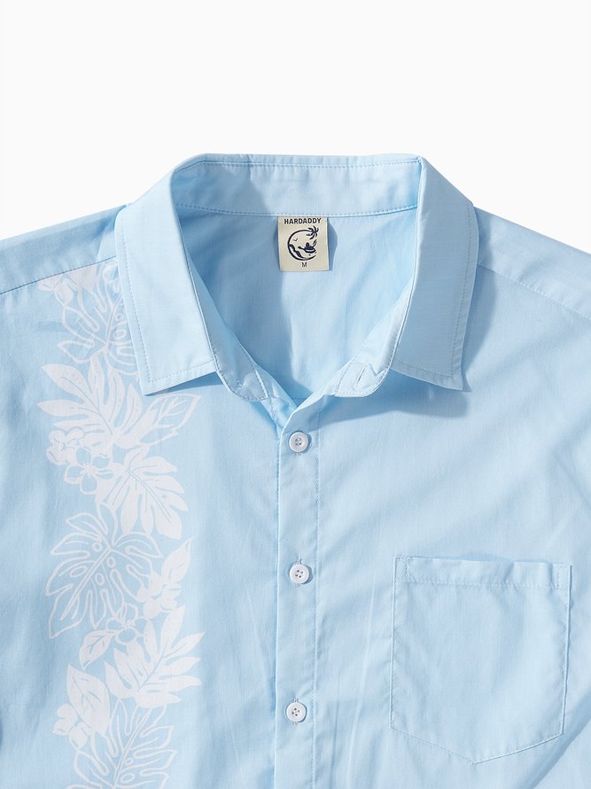 Hardaddy® Cotton Monstera Deliciosa Guayabera Shirt