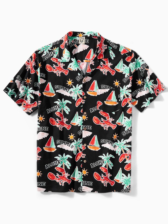 Hardaddy® Cotton Lobster Aloha Shirt