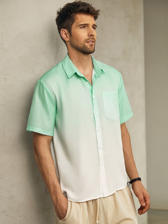 Hardaddy Gradient Color Short Sleeve Resort Shirt