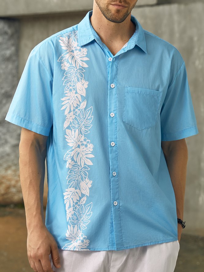 Hardaddy® Cotton Monstera Deliciosa Guayabera Shirt