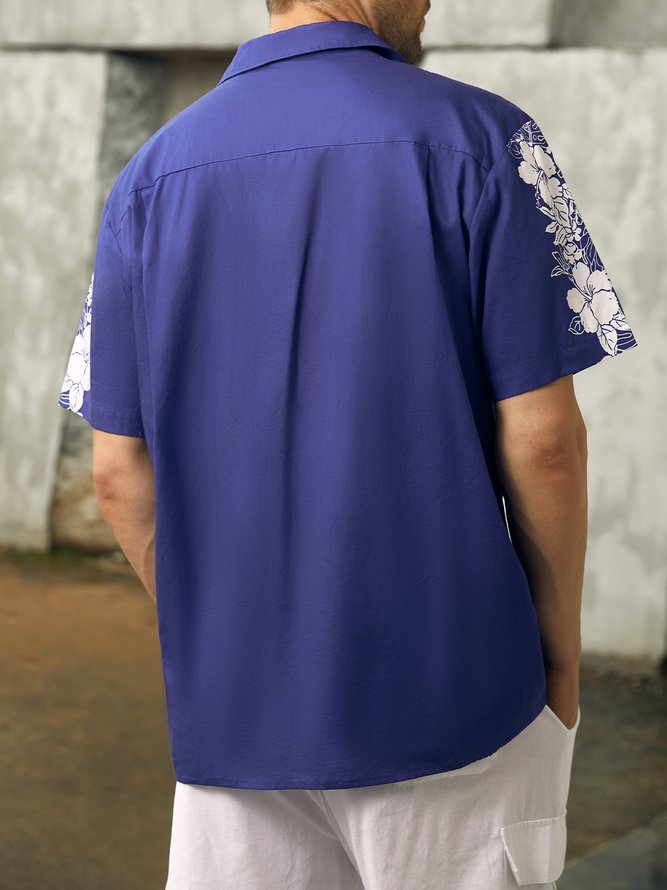 Hardaddy® Cotton Floral Guayabera Shirt