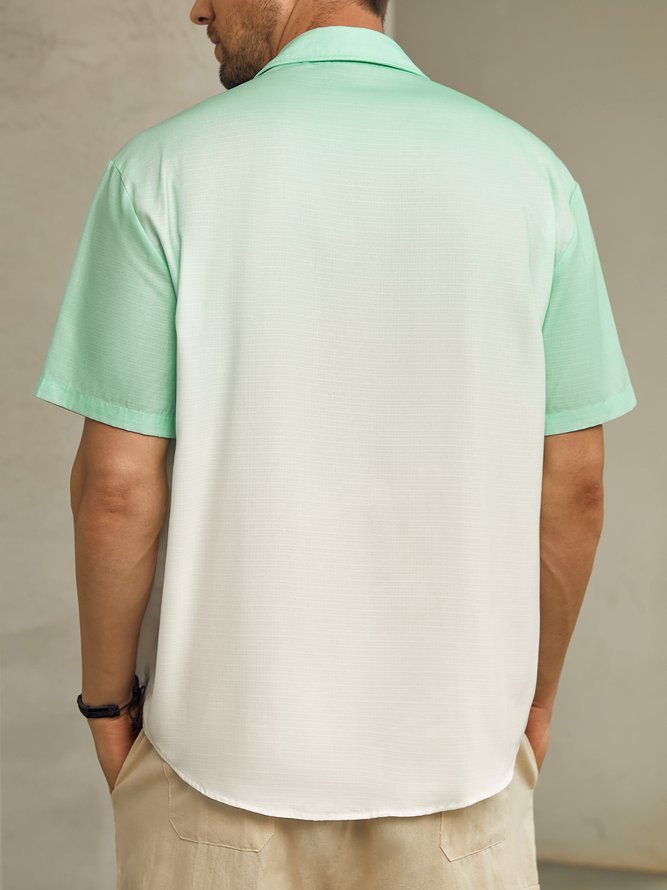 Hardaddy Gradient Color Short Sleeve Resort Shirt