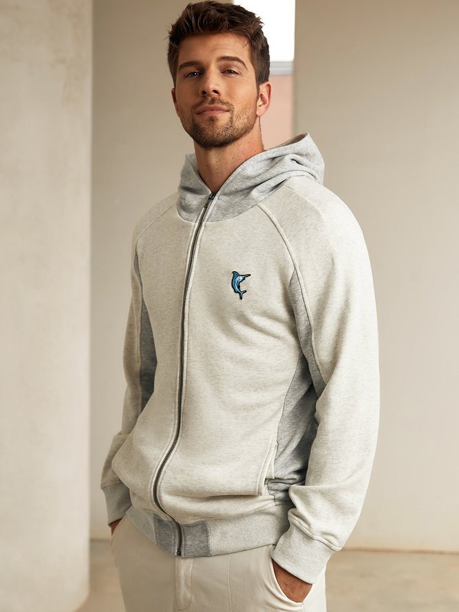 Hardaddy Cotton-Blend Hoodie Zip-up Sweatshirts