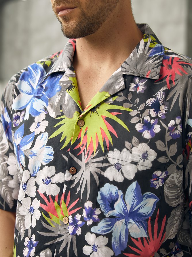 Hardaddy® Cotton Tropical Aloha Shirt