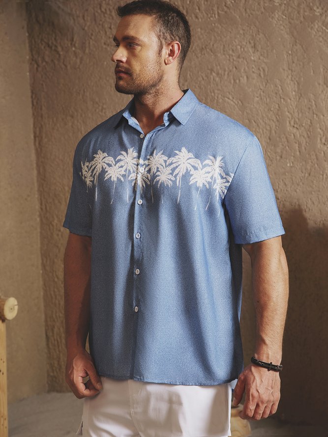 Coconut Tree Short Sleeve Resort Shirt