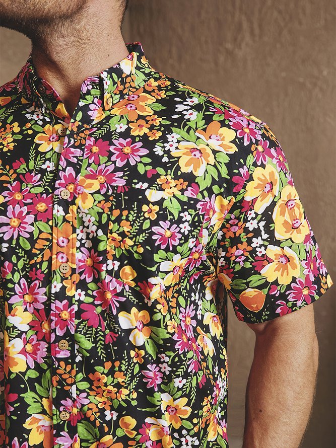 Hardaddy® Cotton Floral Oxford Shirt