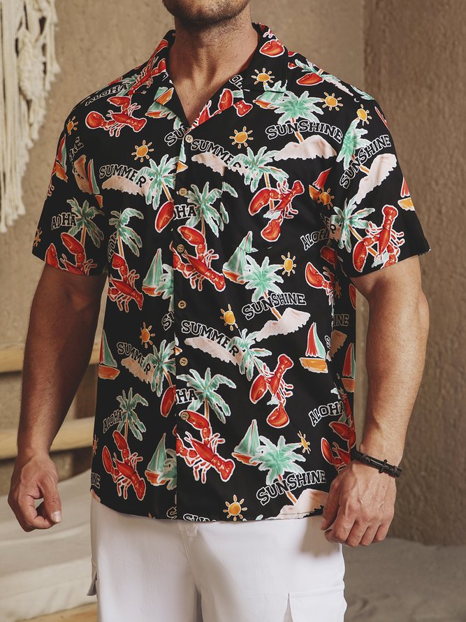 Hardaddy® Cotton Lobster Aloha Shirt