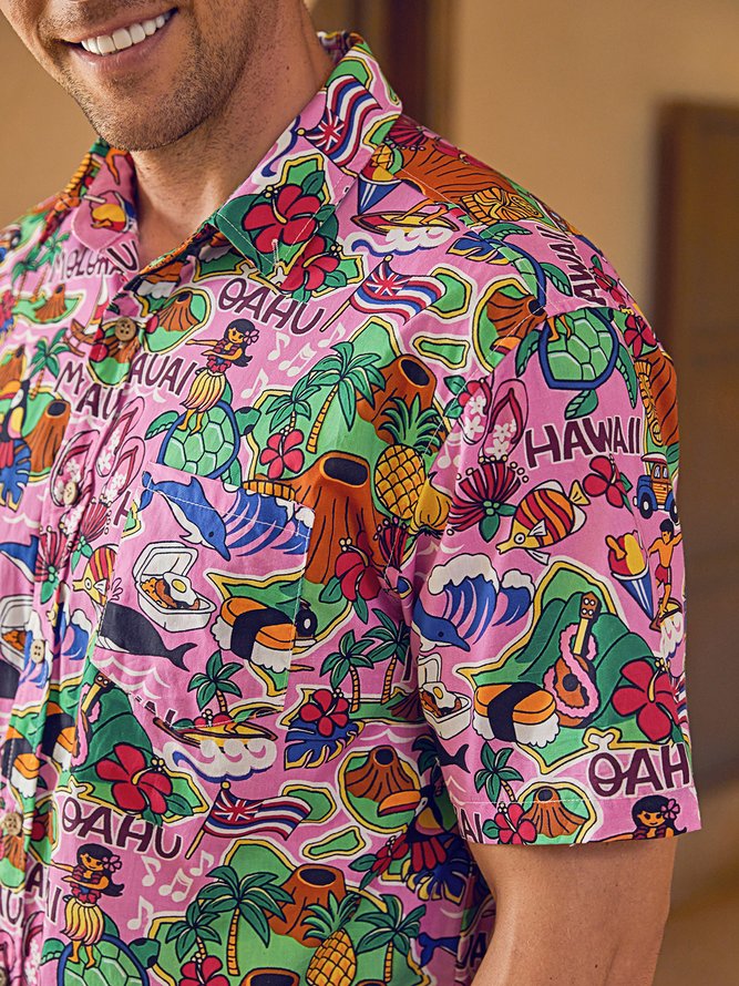 Hardaddy® Cotton Aloha Wonderland Oxford Shirt