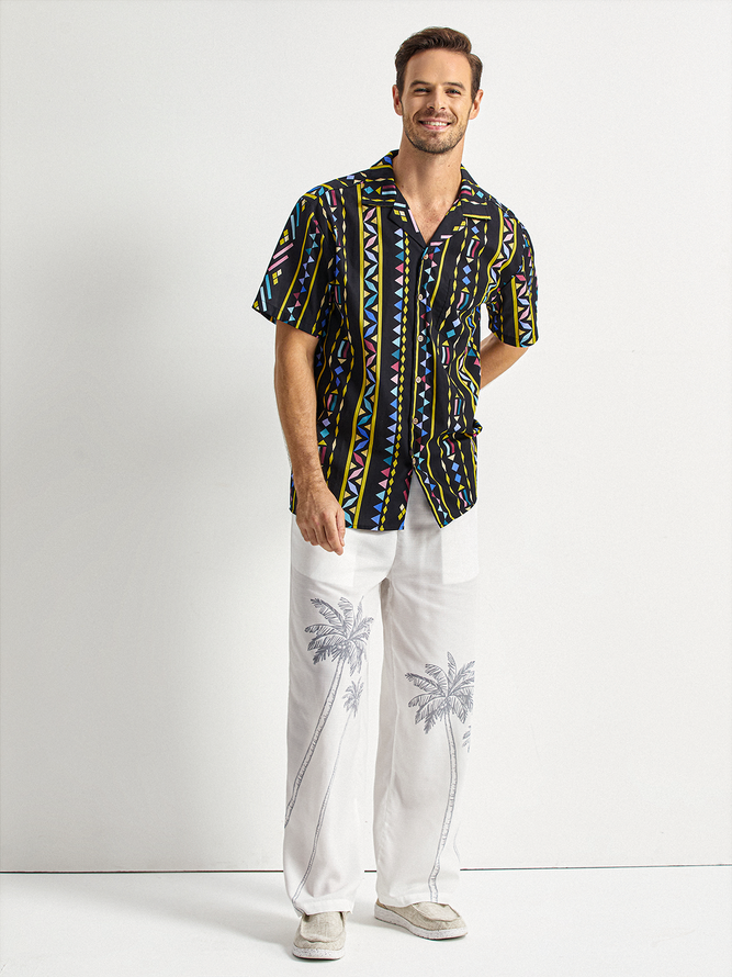Hardaddy® Cotton Geomatric Resort Shirt