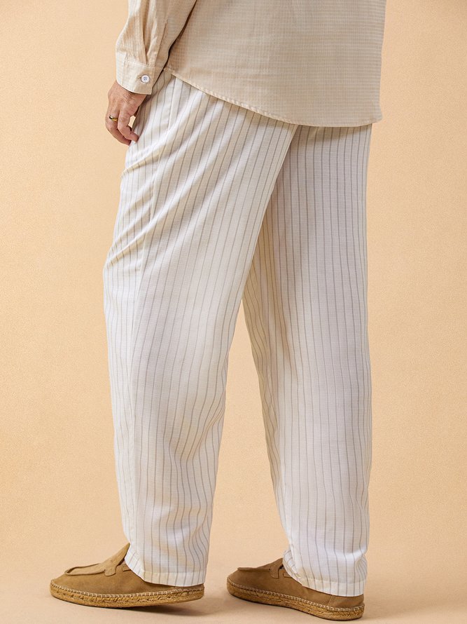 Hardaddy Striped Print Chino Pants