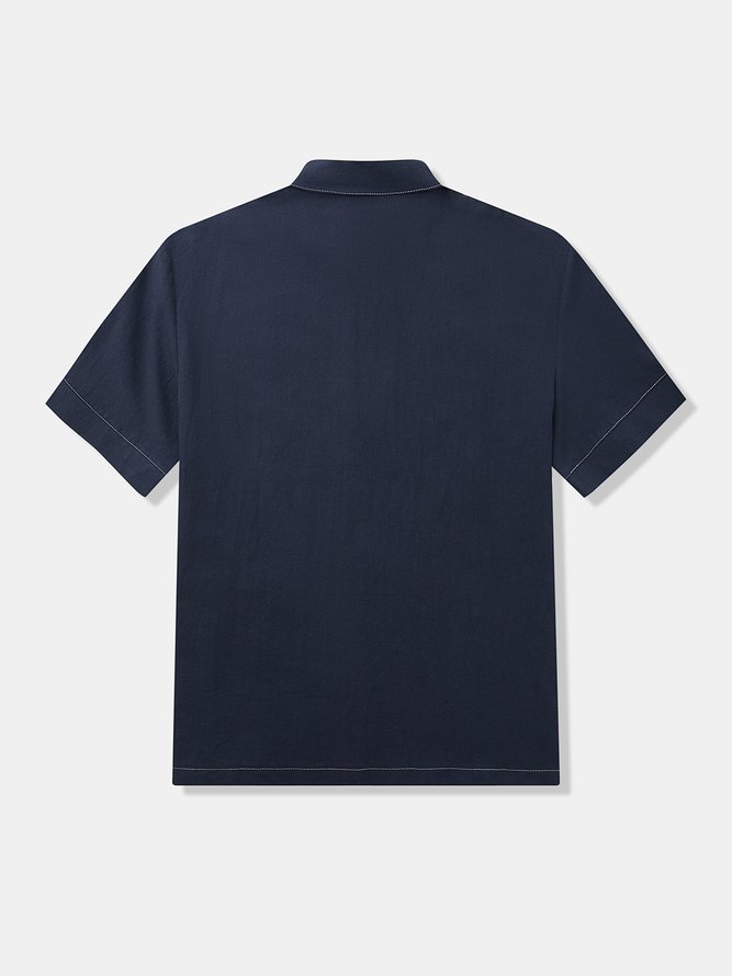 Hardaddy Cotton Printed Short Sleeve Cigar Shirt