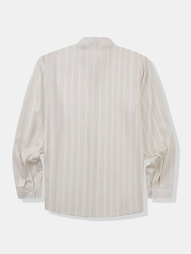 Striped Long Sleeve Casual Shirt