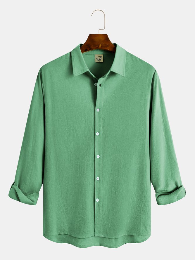 Plain Cotton Long Sleeve Shirt.