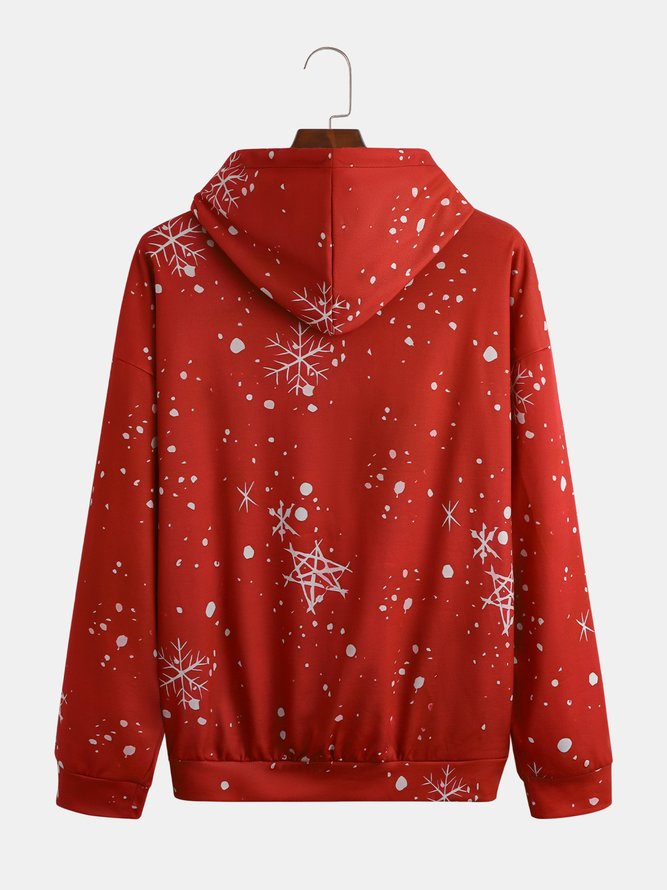 Santa Reindeer Hoodie Sweatshirt