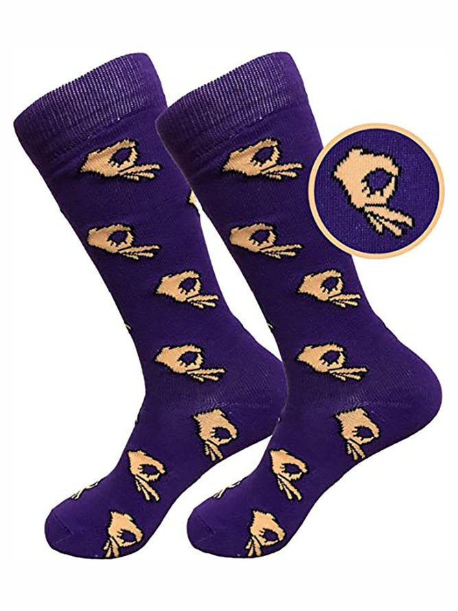 Hardaddy Personality Finger Cotton Socks