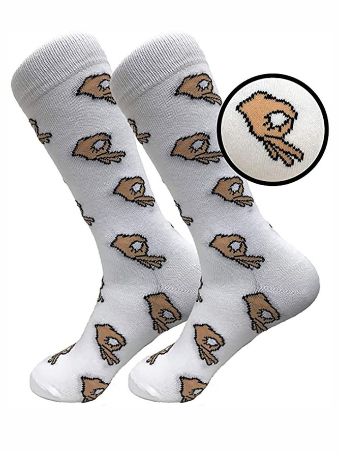 Hardaddy Personality Finger Cotton Socks
